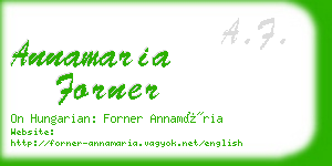 annamaria forner business card
